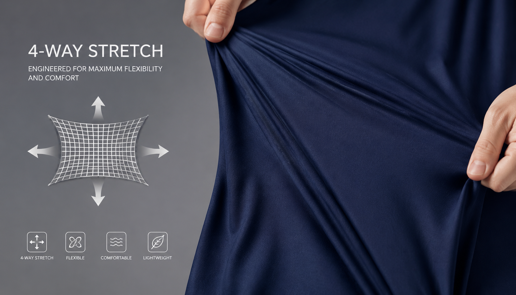 4 Way Stretch Knit Fabric Sportswear