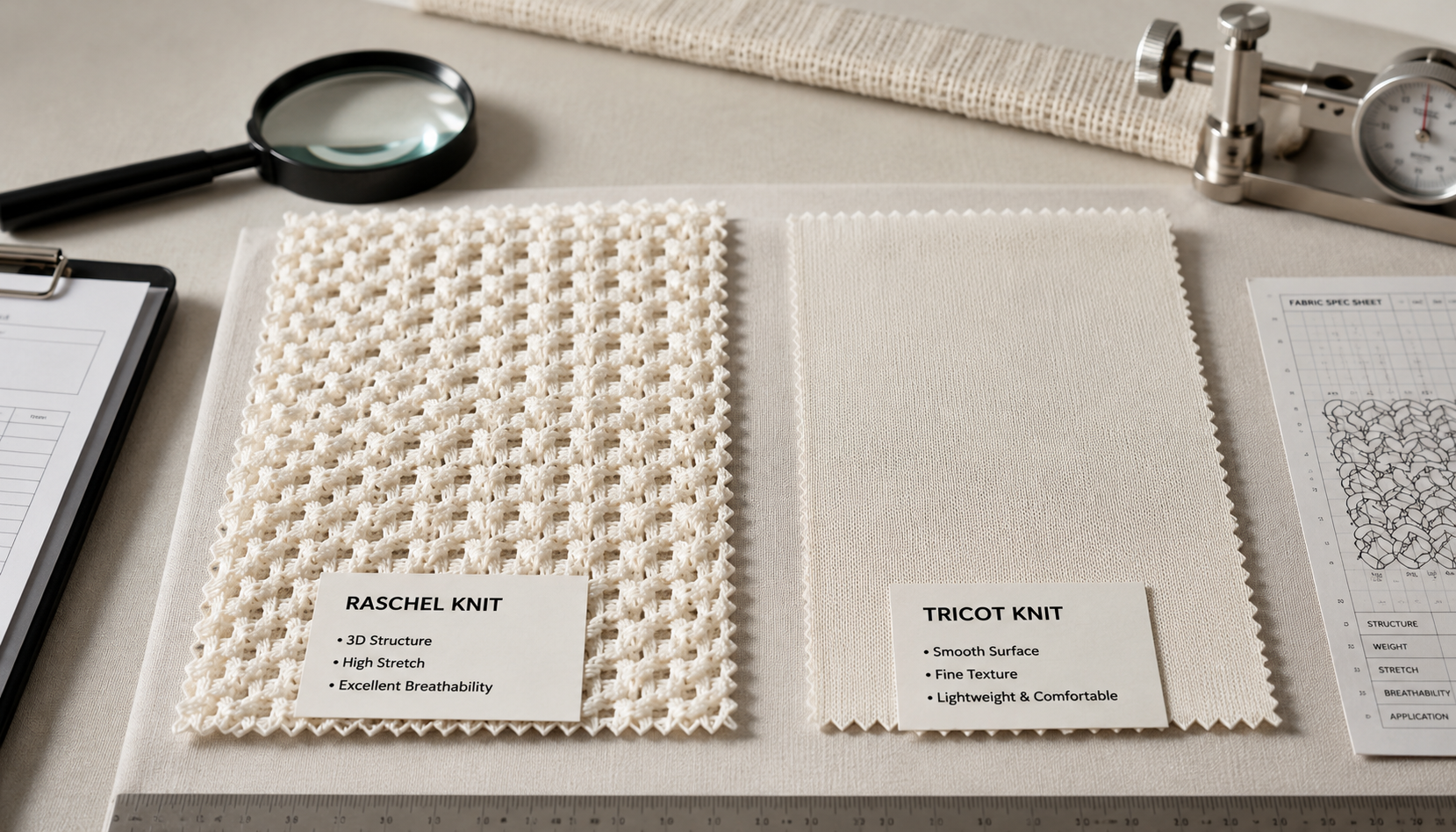 Raschel vs Tricot Warp Knitting