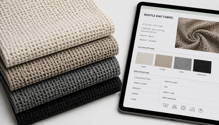 Waffle Knit Fabric Thermal