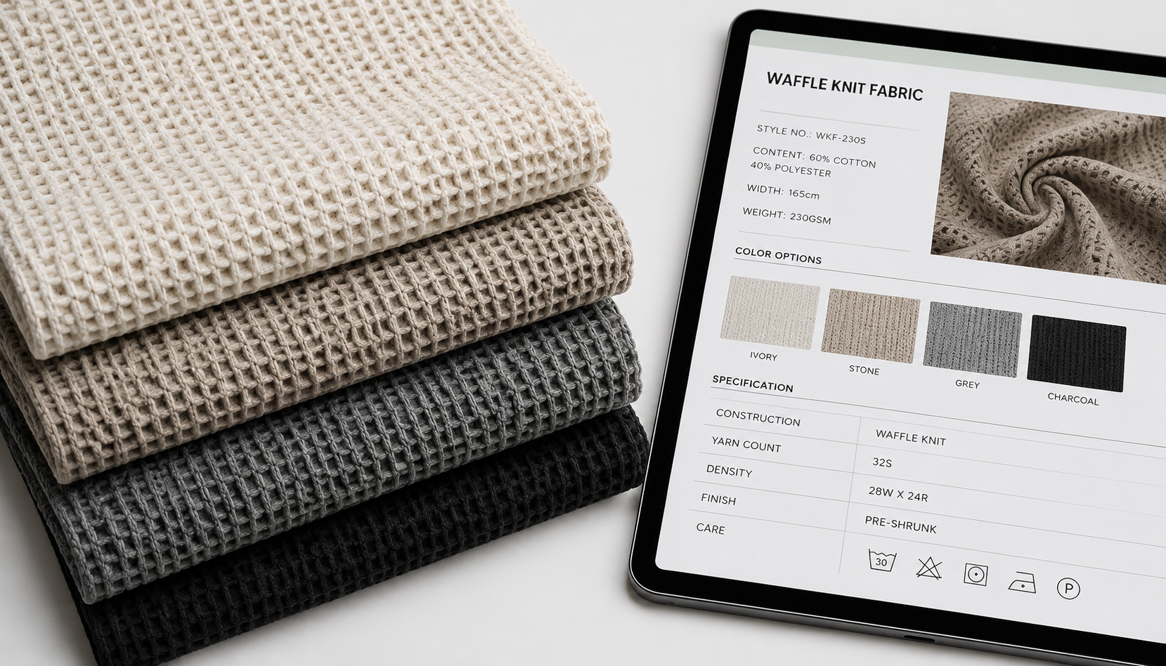 Waffle Knit Fabric Thermal